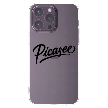 Picasee διαφανής θήκη σιλικόνης Apple iPhone 14 Pro Max - Picasee - old logo - black