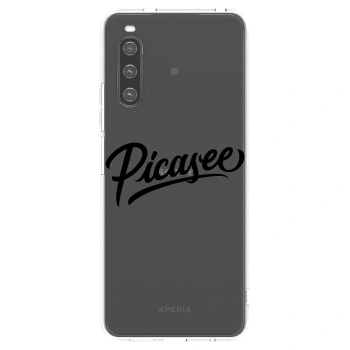 Picasee διαφανής θήκη σιλικόνης Sony Xperia 10 IV 5G - Picasee - old logo - black