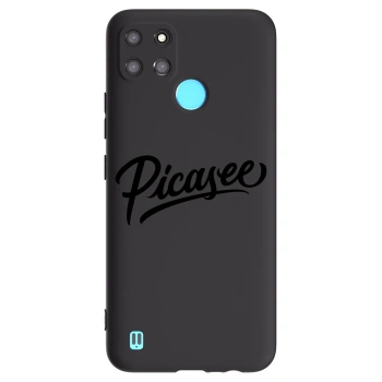 Picasee Μαύρη θήκη σιλικόνης για Realme C21Y - Picasee - old logo - black