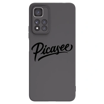 Picasee Μαύρη θήκη σιλικόνης για Xiaomi Redmi Note 11 Pro+ 5G - Picasee - old logo - black