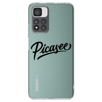Picasee διαφανής θήκη σιλικόνης Xiaomi Redmi Note 11 Pro+ 5G - Picasee - old logo - black