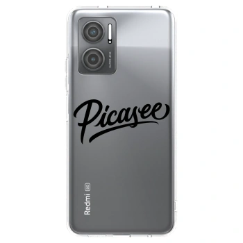 Picasee διαφανής θήκη σιλικόνης Xiaomi Redmi 10 5G - Picasee - old logo - black