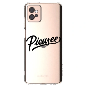 Picasee διαφανής θήκη σιλικόνης Motorola Moto G32 - Picasee - old logo - black