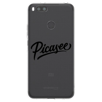 Picasee διαφανής θήκη σιλικόνης Xiaomi Redmi A1 - Picasee - old logo - black