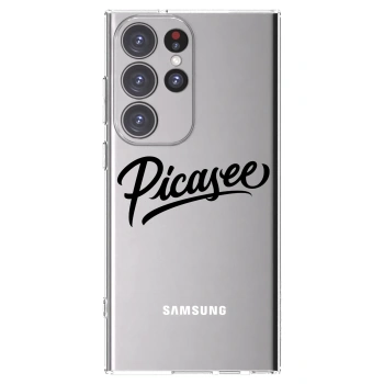 Picasee διαφανής θήκη σιλικόνης Samsung Galaxy S23 Ultra 5G - Picasee - old logo - black