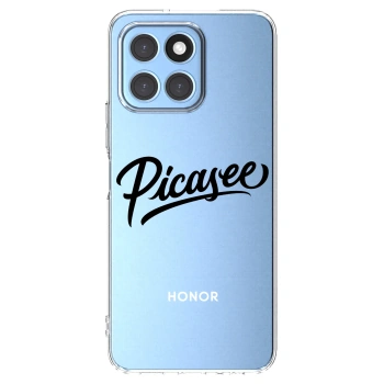 Picasee διαφανής θήκη σιλικόνης Honor X8 5G - Picasee - old logo - black