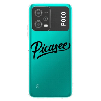 Picasee διαφανής θήκη σιλικόνης Xiaomi Poco X5 - Picasee - old logo - black