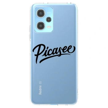 Picasee διαφανής θήκη σιλικόνης Xiaomi Redmi Note 12 5G - Picasee - old logo - black