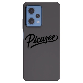 Picasee Μαύρη θήκη σιλικόνης για Xiaomi Redmi Note 12 Pro 5G - Picasee - old logo - black