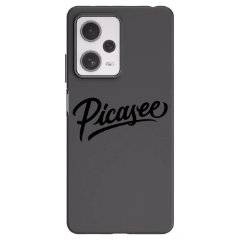 Picasee Μαύρη θήκη σιλικόνης για Xiaomi Redmi Note 12 Pro+ 5G - Picasee - old logo - black