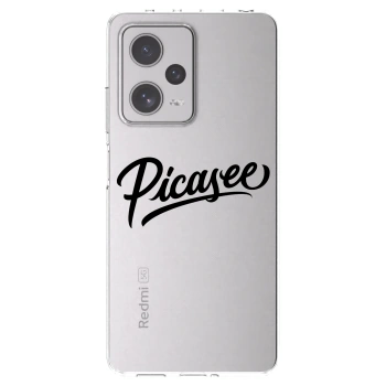 Picasee διαφανής θήκη σιλικόνης Xiaomi Redmi Note 12 Pro+ 5G - Picasee - old logo - black