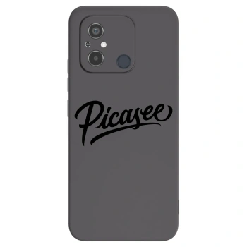 Picasee Μαύρη θήκη σιλικόνης για Xiaomi Redmi 12C - Picasee - old logo - black