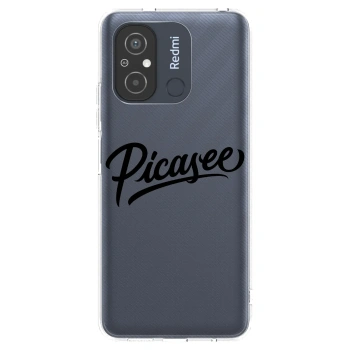 Picasee διαφανής θήκη σιλικόνης Xiaomi Redmi 12C - Picasee - old logo - black