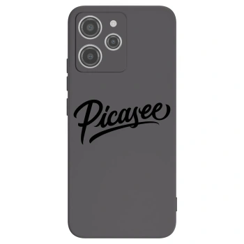 Picasee Μαύρη θήκη σιλικόνης για Xiaomi Redmi 12 4G - Picasee - old logo - black