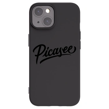 Picasee Μαύρη θήκη σιλικόνης για Apple iPhone 15 - Picasee - old logo - black