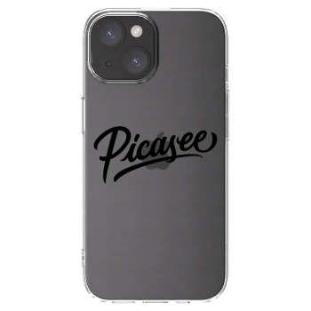 Picasee διαφανής θήκη σιλικόνης Apple iPhone 15 - Picasee - old logo - black