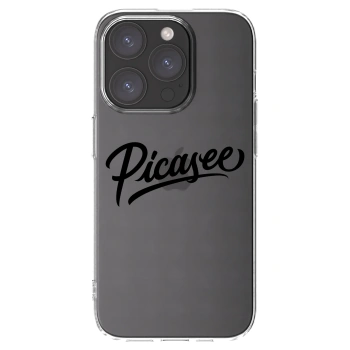 Picasee διαφανής θήκη σιλικόνης Apple iPhone 15 Pro - Picasee - old logo - black