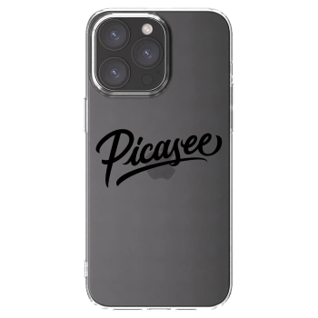 Picasee διαφανής θήκη σιλικόνης Apple iPhone 15 Pro Max - Picasee - old logo - black