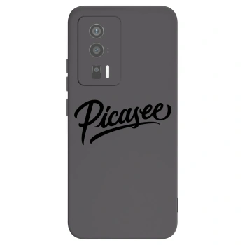 Picasee Μαύρη θήκη σιλικόνης για Xiaomi Poco F5 Pro 5G - Picasee - old logo - black