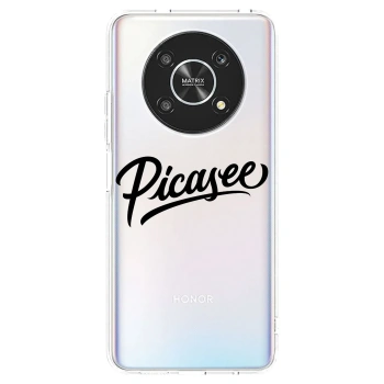 Picasee διαφανής θήκη σιλικόνης Honor Magic4 Lite 5G - Picasee - old logo - black