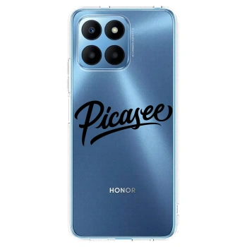 Picasee διαφανής θήκη σιλικόνης Honor 70 Lite - Picasee - old logo - black