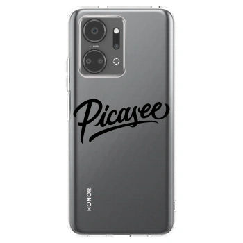 Picasee διαφανής θήκη σιλικόνης Honor X7a - Picasee - old logo - black