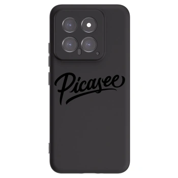 Picasee Μαύρη θήκη σιλικόνης για Xiaomi 14 - Picasee - old logo - black