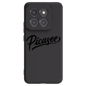 Picasee Μαύρη θήκη σιλικόνης για Xiaomi 14 Pro - Picasee - old logo - black