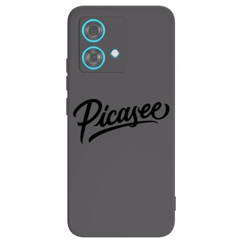 Picasee Μαύρη θήκη σιλικόνης για Motorola Edge 40 Neo - Picasee - old logo - black