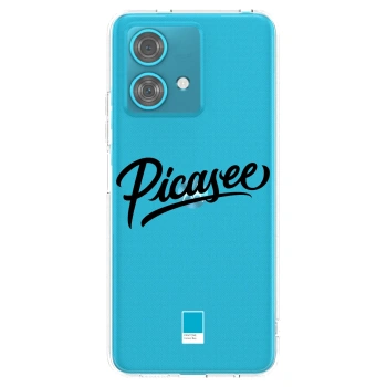 Picasee διαφανής θήκη σιλικόνης Motorola Edge 40 Neo - Picasee - old logo - black