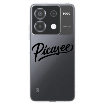 Picasee διαφανής θήκη σιλικόνης Xiaomi Poco X6 - Picasee - old logo - black