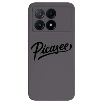 Picasee Μαύρη θήκη σιλικόνης για Xiaomi Poco X6 Pro - Picasee - old logo - black