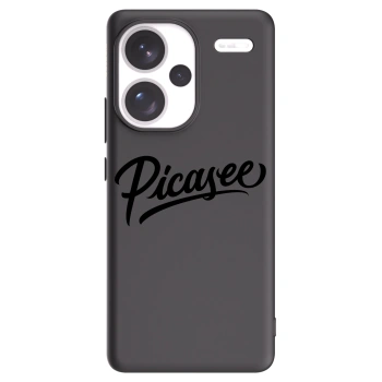Picasee Μαύρη θήκη σιλικόνης για Xiaomi Redmi Note 13 Pro+ 5G - Picasee - old logo - black