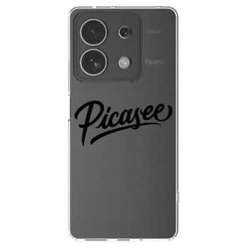Picasee διαφανής θήκη σιλικόνης Xiaomi Redmi Note 13 4G - Picasee - old logo - black