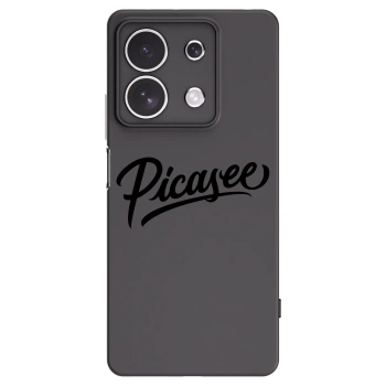 Picasee Μαύρη θήκη σιλικόνης για Xiaomi Redmi Note 13 4G - Picasee - old logo - black
