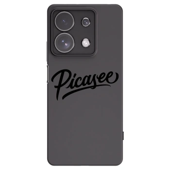 Picasee Μαύρη θήκη σιλικόνης για Xiaomi Redmi Note 13 Pro 4G - Picasee - old logo - black