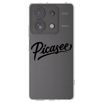 Picasee διαφανής θήκη σιλικόνης Xiaomi Redmi Note 13 Pro 4G - Picasee - old logo - black
