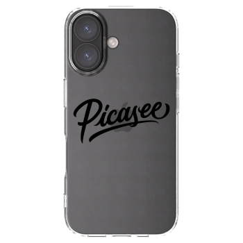 Picasee διαφανής θήκη σιλικόνης Apple iPhone 16 - Picasee - old logo - black