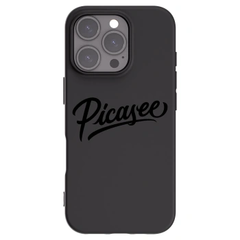 Picasee Μαύρη θήκη σιλικόνης για Apple iPhone 16 Pro - Picasee - old logo - black