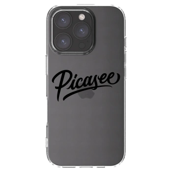 Picasee διαφανής θήκη σιλικόνης Apple iPhone 16 Pro - Picasee - old logo - black