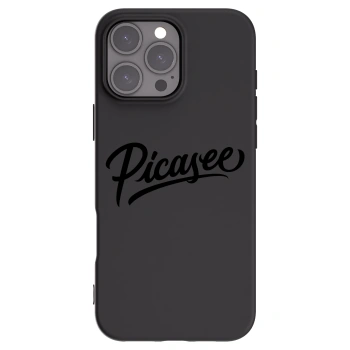 Picasee Μαύρη θήκη σιλικόνης για Apple iPhone 16 Pro Max - Picasee - old logo - black