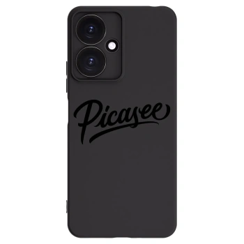 Picasee Μαύρη θήκη σιλικόνης για Xiaomi Redmi 13C 5G - Picasee - old logo - black