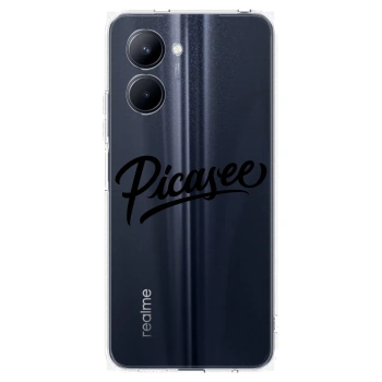 Picasee διαφανής θήκη σιλικόνης Realme C33 (2023) - Picasee - old logo - black