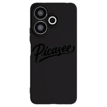 Picasee Μαύρη θήκη σιλικόνης για Xiaomi Redmi 13 4G - Picasee - old logo - black