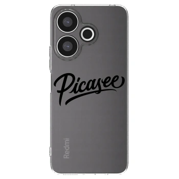 Picasee διαφανής θήκη σιλικόνης Xiaomi Redmi 13 4G - Picasee - old logo - black