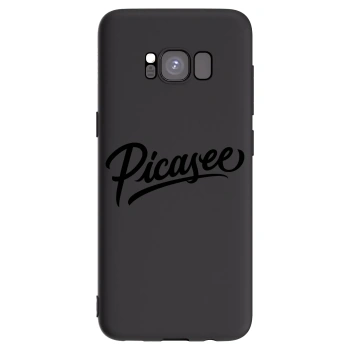 Picasee Μαύρη θήκη σιλικόνης για Samsung Galaxy S8 G950F - Picasee - old logo - black