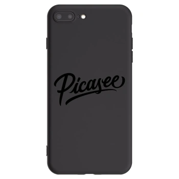 Picasee Μαύρη θήκη σιλικόνης για Apple iPhone 7 Plus - Picasee - old logo - black