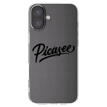 Picasee διαφανής θήκη σιλικόνης Apple iPhone 16 Plus - Picasee - old logo - black