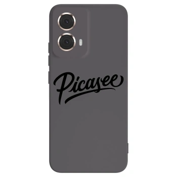 Picasee Μαύρη θήκη σιλικόνης για Motorola Moto G85 - Picasee - old logo - black