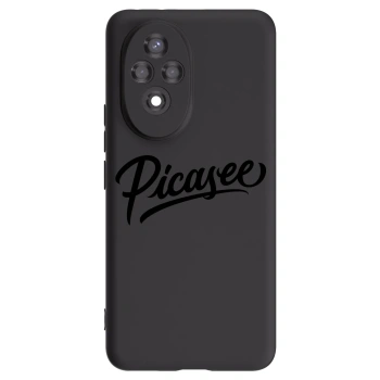 Picasee Μαύρη θήκη σιλικόνης για Honor 200 Pro 5G - Picasee - old logo - black